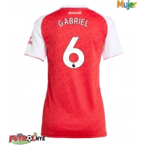 Camiseta Arsenal Gabriel Magalhaes #6 Primera Equipación para mujer 2025-26 manga corta